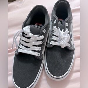 Vans size 6.5 youth. Dark grey and grey.